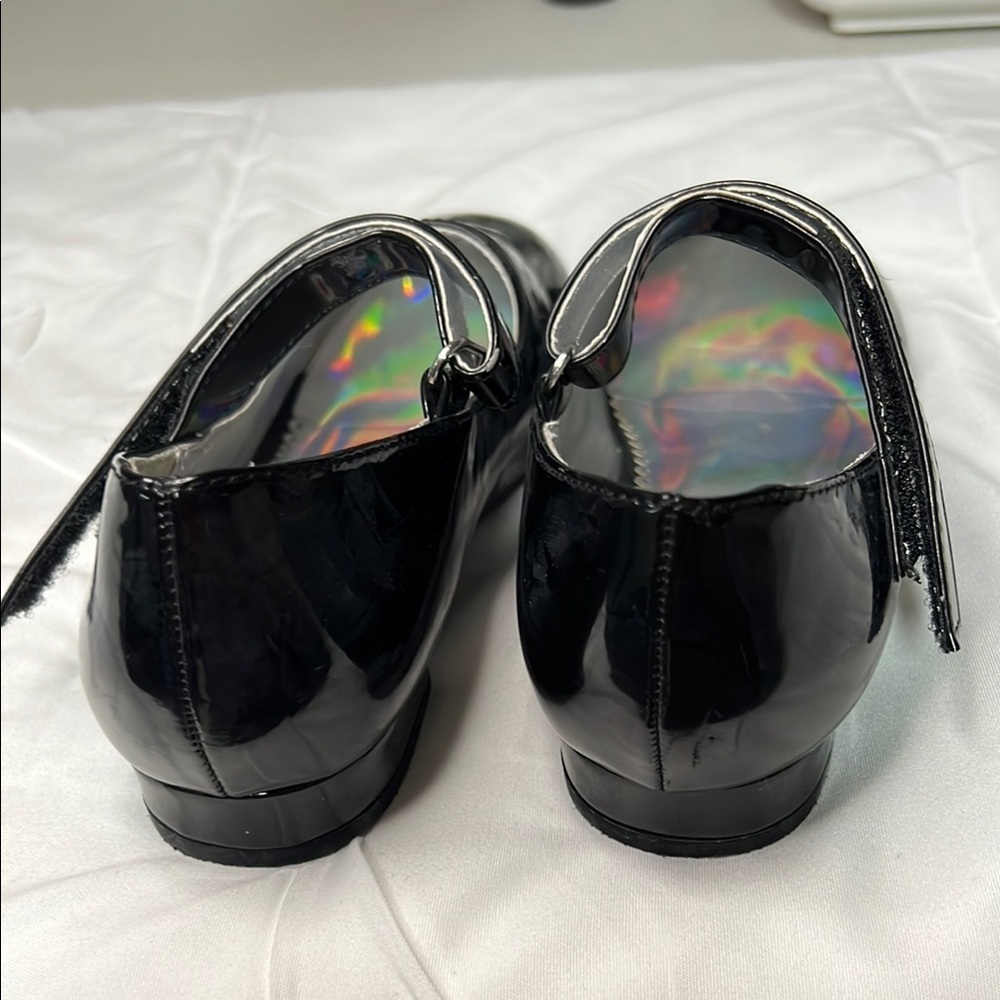 Josmo Shiny Black Strap Shoes - Picture 5 of 5